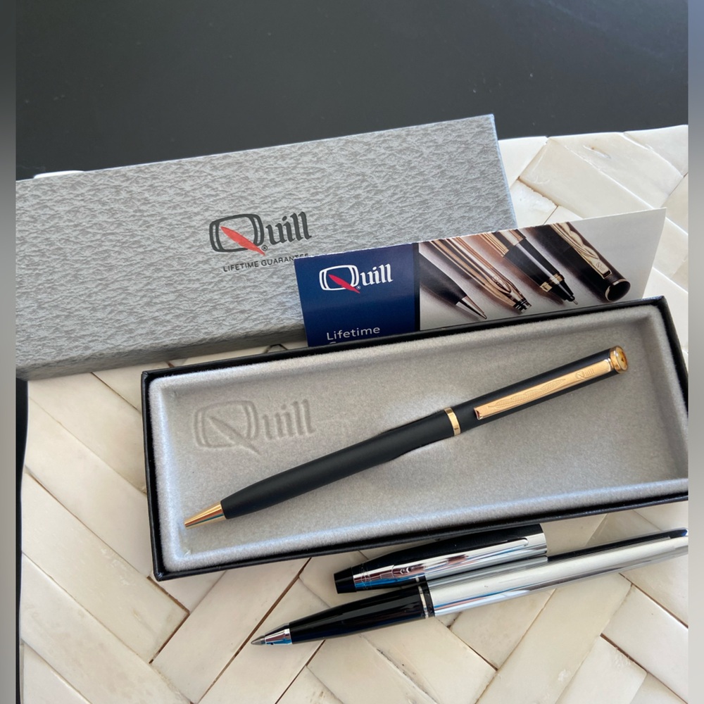 cross and boxed quill pen need ink replacement 2 mismatched pens